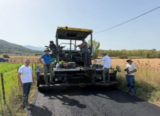Ασφαλτόστρωση μεταξύ Βόνιτσας – Παλαίρου με τη συνδρομή της «ΑΚΤΩΡ»
