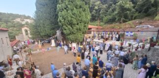 Η εορτή της Αποτομής της Τιμίας Κεφαλής του Αγίου Ιωάννου του Προδρόμου στην Ιερά Μονή Δερβέκιστας Θέρμου