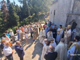 Θεία Λειτουργία στον Ι.Ν. του Αγίου Γεωργίου, του Νεομάρτυρος, του εξ Ιωαννίνων στο Αργυρό Πηγάδι