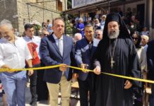 Κορδέλα και ψαλίδι… στα Κρυονέρια «βρήκε» ο Γ. Παπαναστασίου