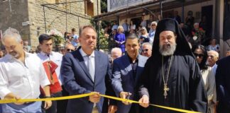Κορδέλα και ψαλίδι… στα Κρυονέρια «βρήκε» ο Γ. Παπαναστασίου