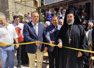 Κορδέλα και ψαλίδι… στα Κρυονέρια «βρήκε» ο Γ. Παπαναστασίου