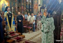Στη Μακρυνεία για τις παρακλήσεις της Παναγίας την πρώτη εβδομάδα του Δεκαπενταυγούστου ο Μητροπολίτης Δαμασκηνός