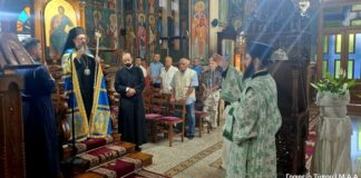 Στη Μακρυνεία για τις παρακλήσεις της Παναγίας την πρώτη εβδομάδα του Δεκαπενταυγούστου ο Μητροπολίτης Δαμασκηνός