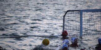 Aγώνας πόλο στη λιμνοθάλασσα Μεσολογγίου – Τιμήθηκε η Μεσολογγίτισσα Ειρήνη Τσίγκα