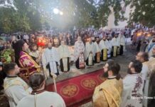 Ο εσπερινός του Αγίου Ιωάννου του Βραχωρίτου στο Αγρίνιο