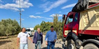 Ξεκίνησαν παρουσία Μαυρομμάτη οι ασφαλτοστρώσεις στον Άγιο Θωμά Μεσολογγίου