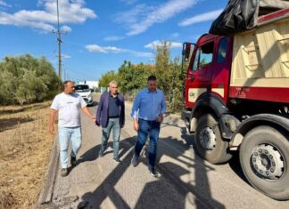 Ξεκίνησαν παρουσία Μαυρομμάτη οι ασφαλτοστρώσεις στον Άγιο Θωμά Μεσολογγίου