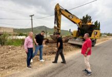Εργασίες καθαρισμού των αποστραγγιστικών τάφρων επέβλεψε στη Βόνιτσα ο Θ. Μαυρομάτης