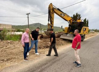 Εργασίες καθαρισμού των αποστραγγιστικών τάφρων επέβλεψε στη Βόνιτσα ο Θ. Μαυρομάτης