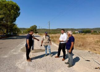 Ματσούκι: Επίσκεψη Μαυρομμάτη στο έργο αναβάθμισης της εισόδου του χωριού