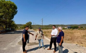 Ματσούκι: Επίσκεψη Μαυρομμάτη στο έργο αναβάθμισης της εισόδου του χωριού