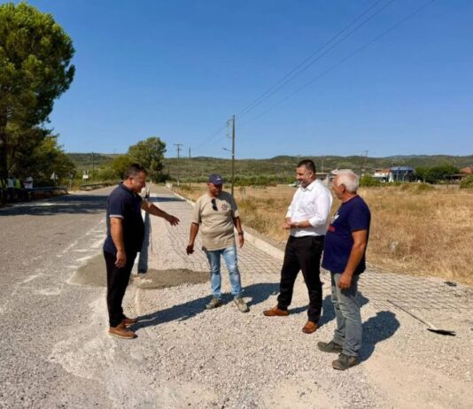 Ματσούκι: Επίσκεψη Μαυρομμάτη στο έργο αναβάθμισης της εισόδου του χωριού