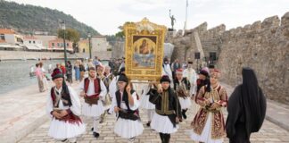 Με την απόδοση τιμών στους πεσόντες ολοκληρώθηκαν οι εκδηλώσεις για την Επέτειο της Ναυμαχίας της Ναυπάκτου